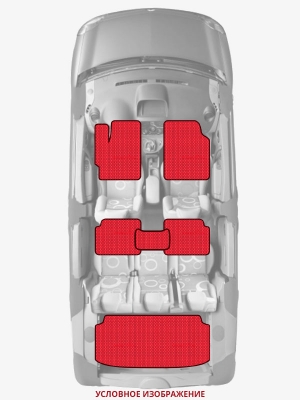 ЭВА коврики «Queen Lux» комплект для Audi S6 (C7)